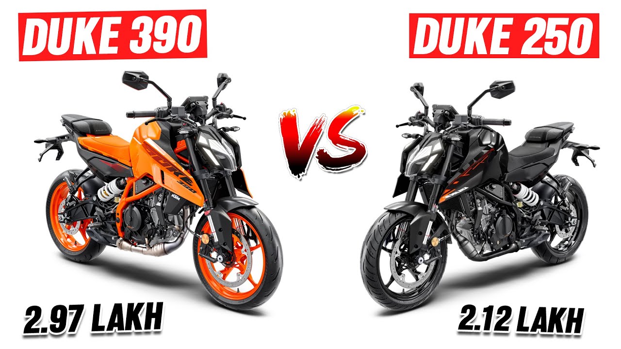 KTM Duke 390 VS KTM Duke 250 Full Comparison ! ! !