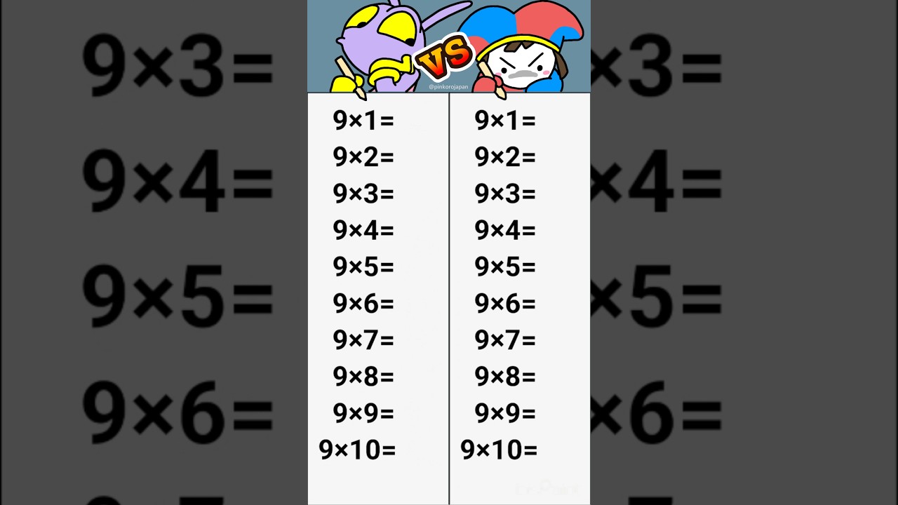Amazing Math Trick!😱JAX vs POMNI Math Problem Challenge!! #fyp #viral #math #sigma #trick #iqtest