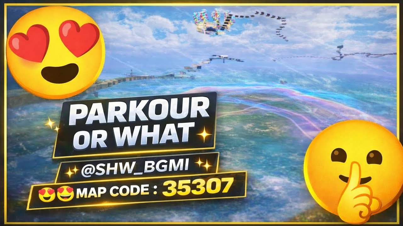 👉 PARKOUR OR WHAT🔥 MAP CODE : 35307 💯 #bgmi  #gaming #video #shortsvideo 🔔💬👍