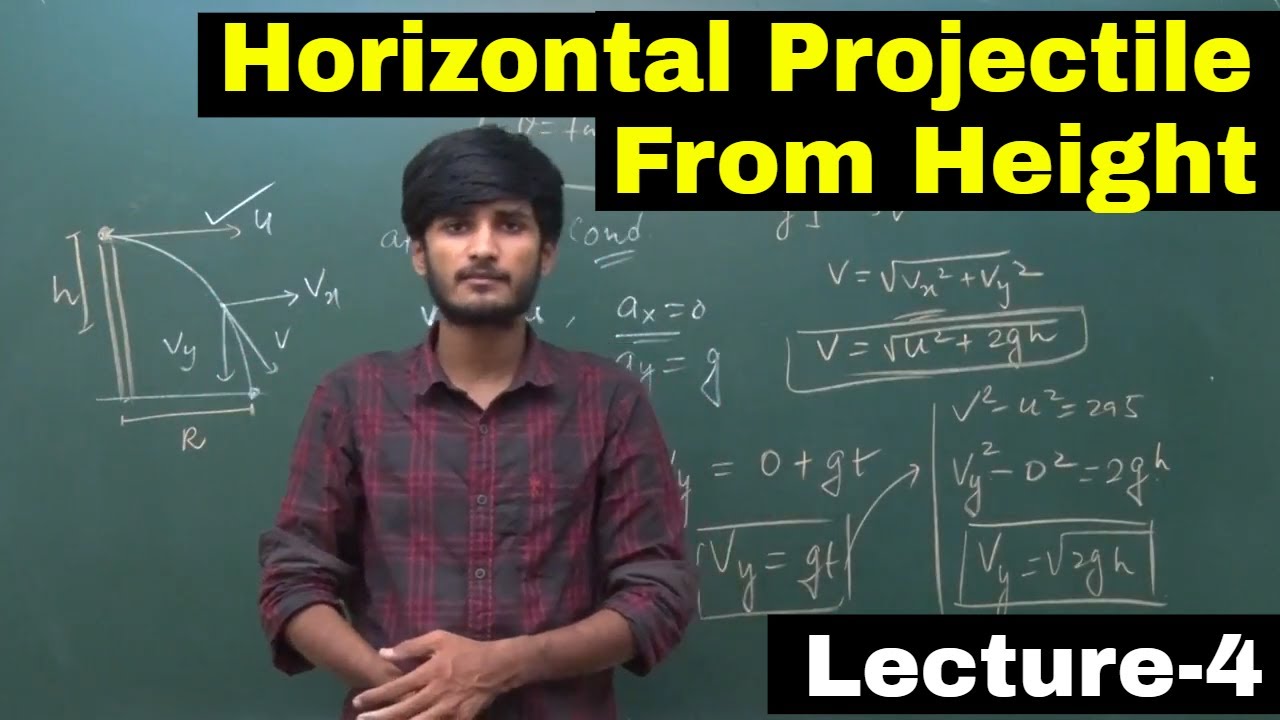 Projectile Motion | Lecture-4 | Horizontal Projectile from Height | For IIT JEE/NEET | By - KP Sir