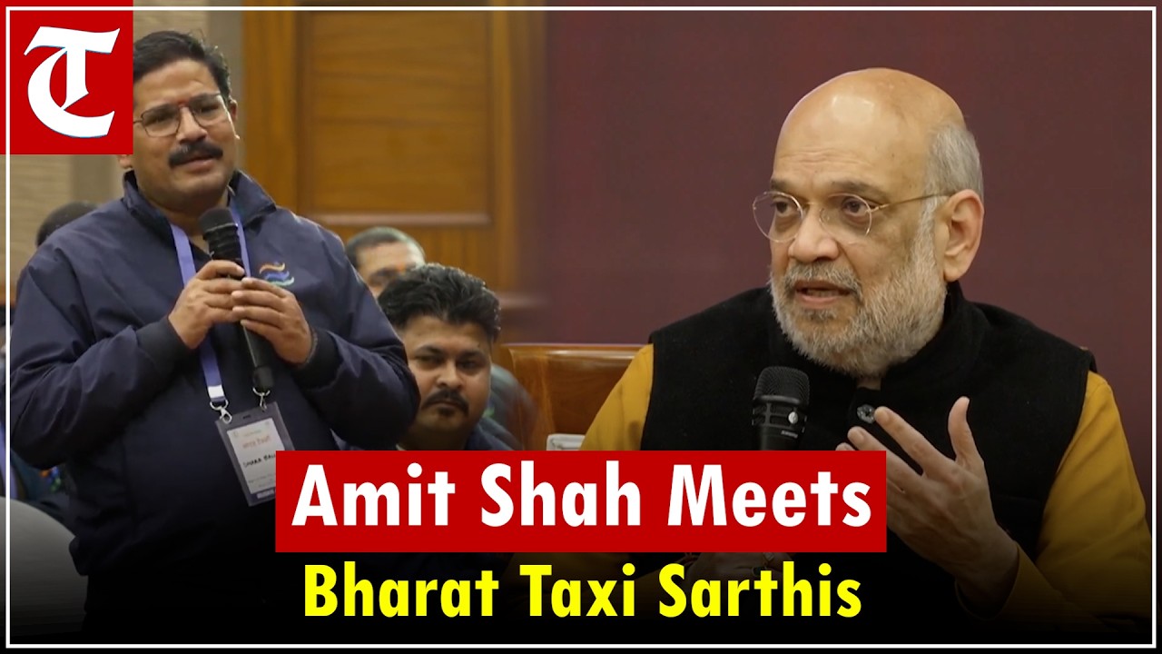 LIVE | HM Amit Shah Interacts with Bharat Taxi Sarthis in New Delhi