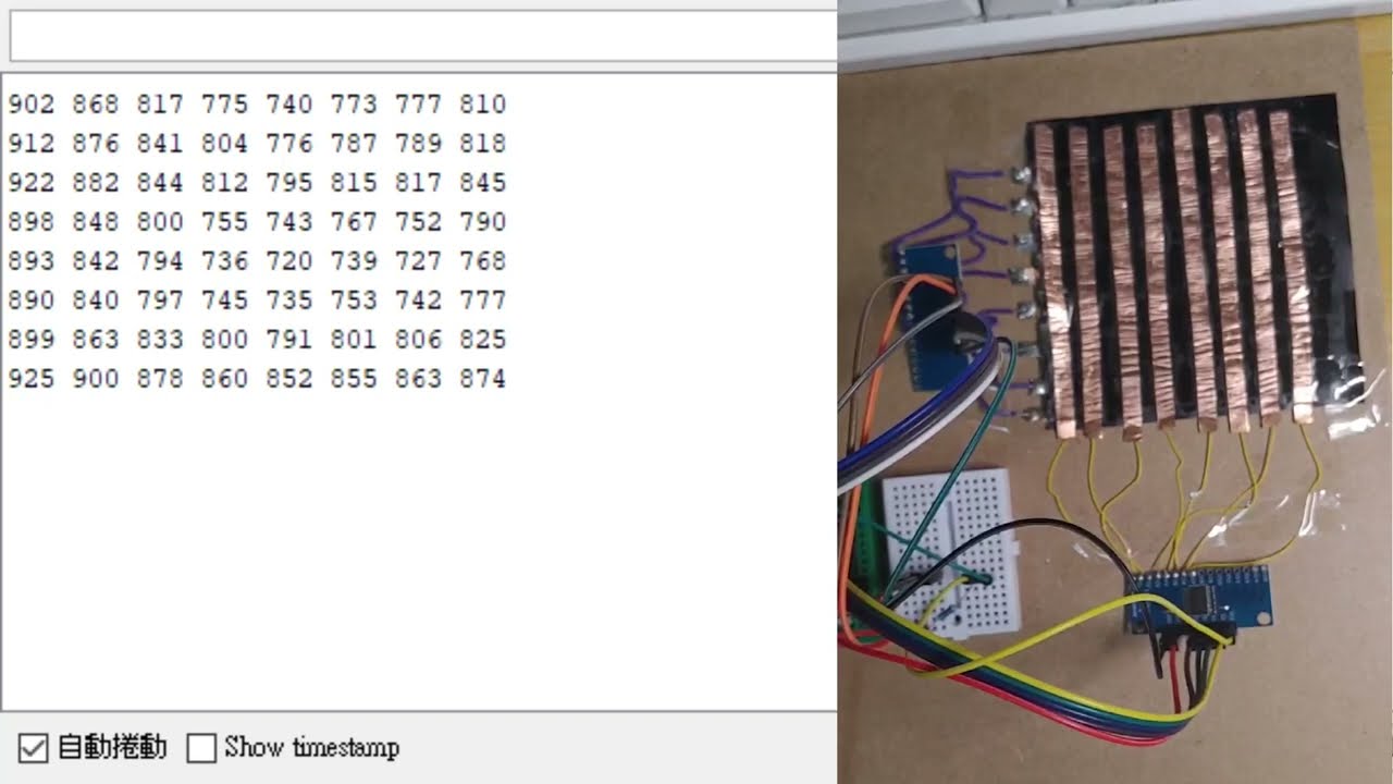 velostat array test
