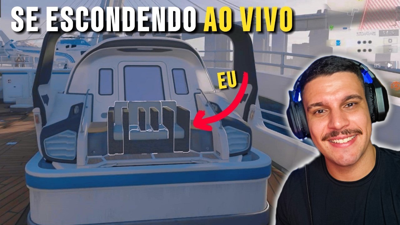 SE ESCONDENDO AO VIVO! SÓ VITORIA HOJE
