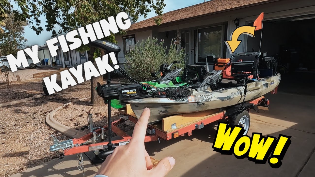 My CUSTOM FISHING Kayak setup tour! #bassfishing #kayakfishing #feelfreeus