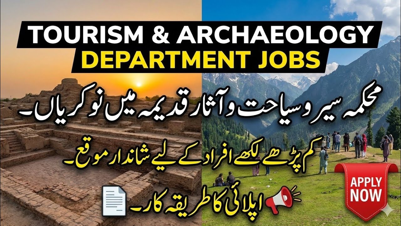 Tourism Archaeology and Museums Department Jobs | How to apply for these Jobs | 