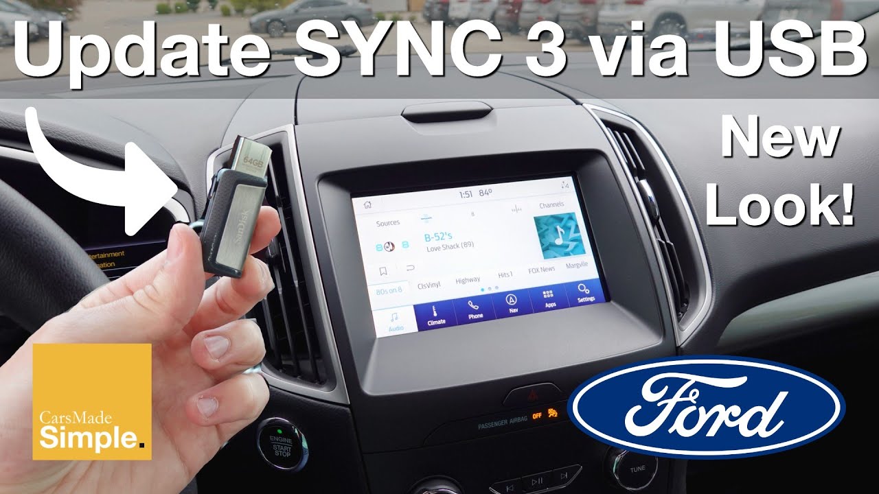 Как обновить Ford SYNC 3 через USB! | Обновление 3.4 — новый облик!