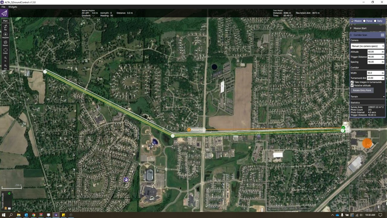 Alta Q Lidar Corridor Mission