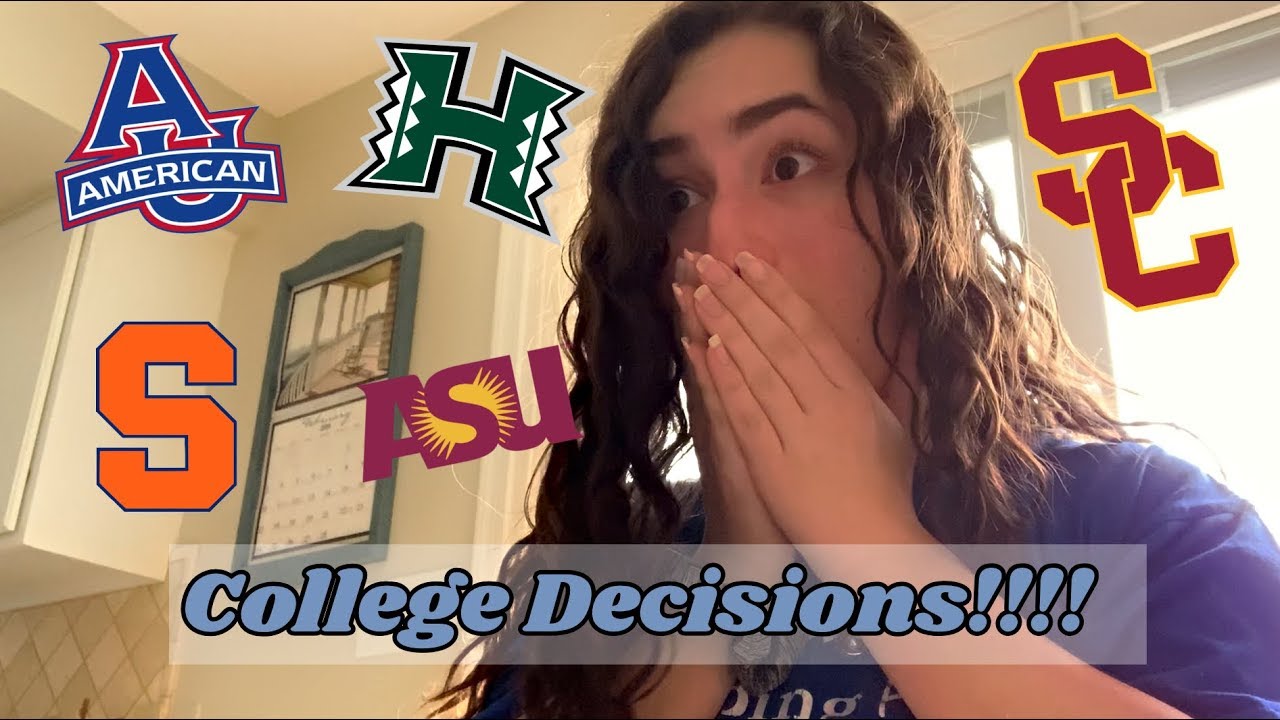 COLLEGE DECISIONS REACTIONS 2019!! | USC, Syracuse, American, and more!!