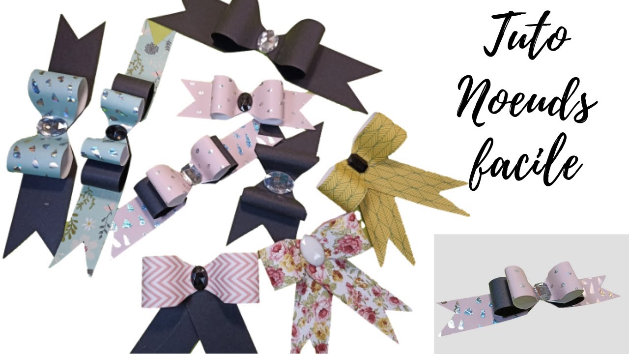 Tuto embellissement noeud sans dies matériel papier action ! #scrap #diy #tuto #action