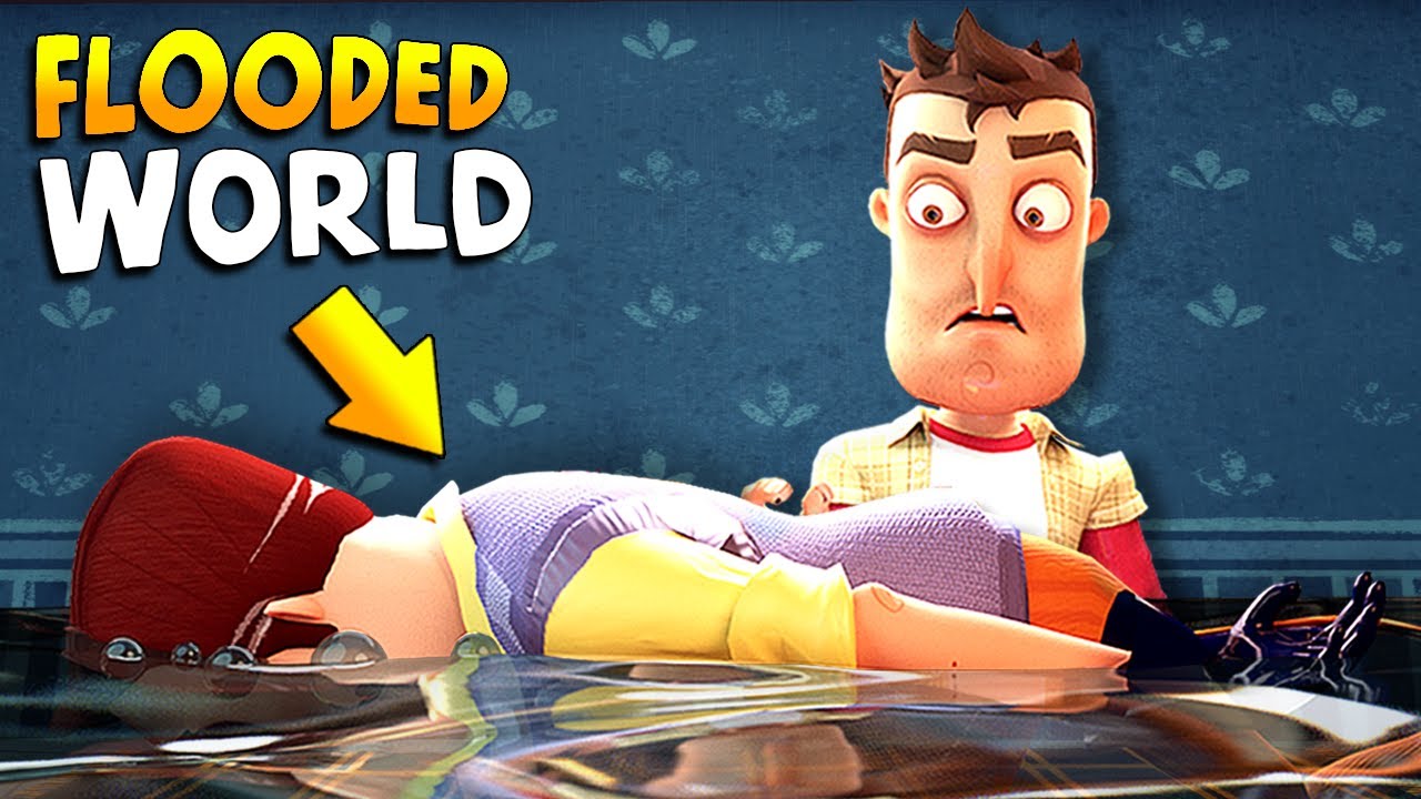 Затапливаем ВСЁ в Hello Neighbor!!! | Геймплей Hello Neighbor (Модификации)