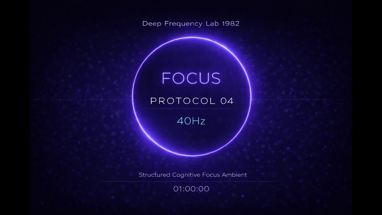 FOCUS PROTOCOL 04 | 40Hz Cognitive Grid Field (1 Hour)
