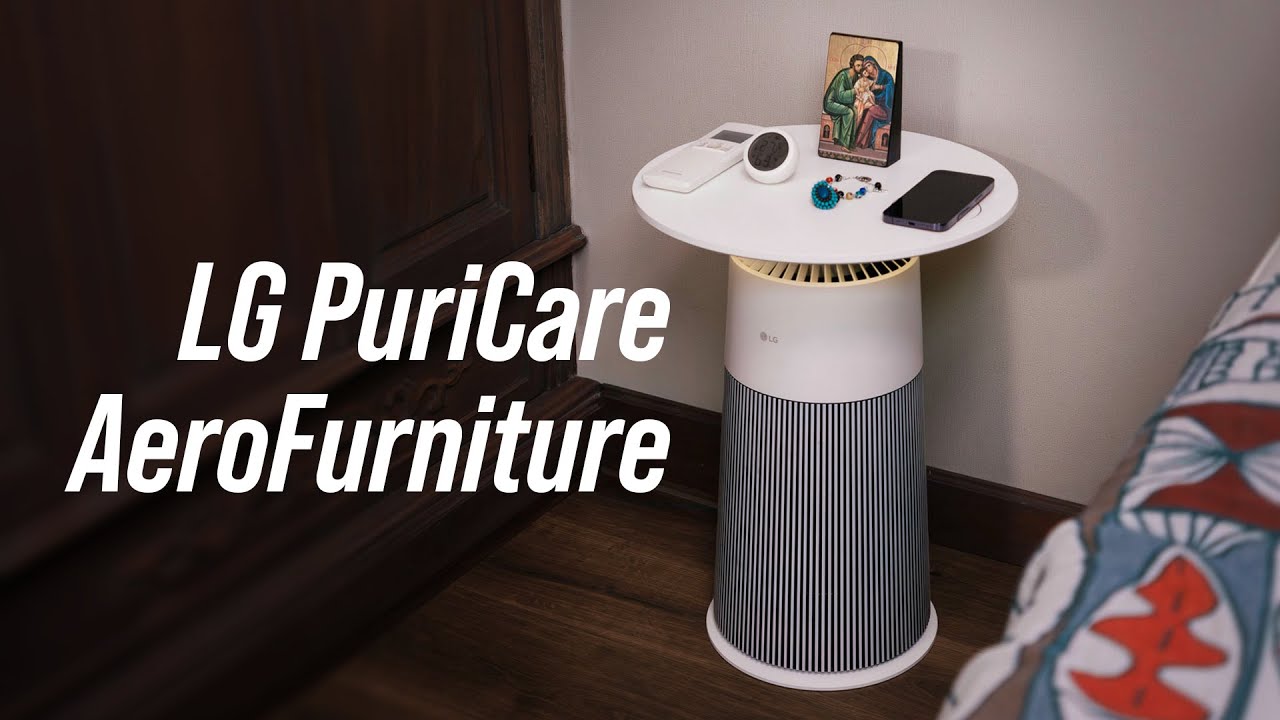 Trên tay LG AeroFurniture: máy lọc không khí kiêm bàn nhỏ, sạc không dây, đèn ngủ...