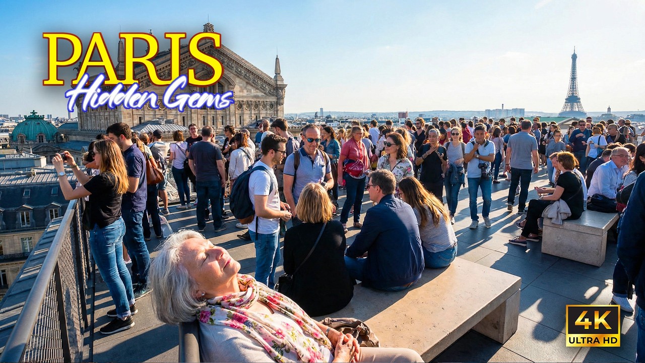 Free Views & Hidden Gems in Paris  🇫🇷☀️ | BnF to Galeries Lafayette Rooftop Walk (4k)