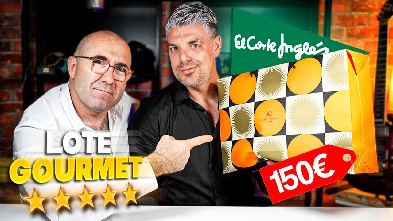 PROBANDO LOTE GOURMET de EL CORTE INGLÉS A CIEGAS! +150€ con @SezarBlue Y SORTEO!!