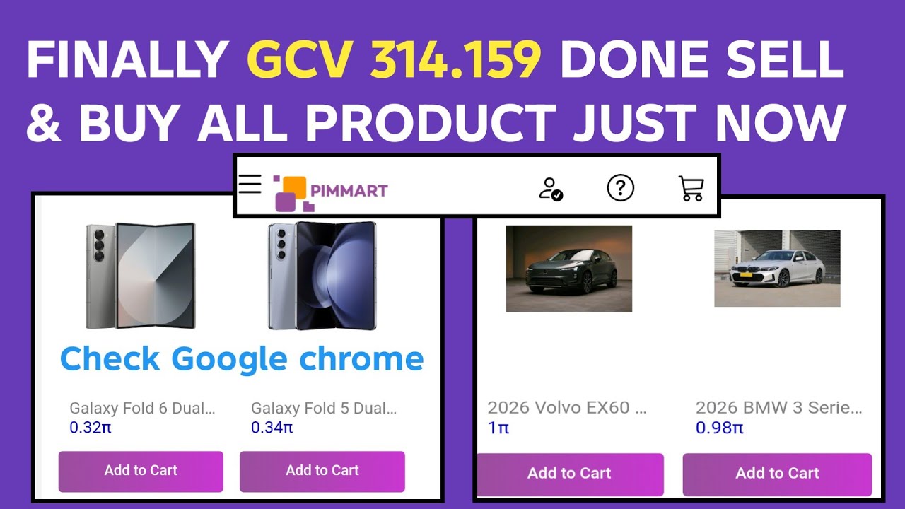 FINALLY SHOPPING CAR 🚗 WITH PI COIN AT GCV 314.159 Pi Network 