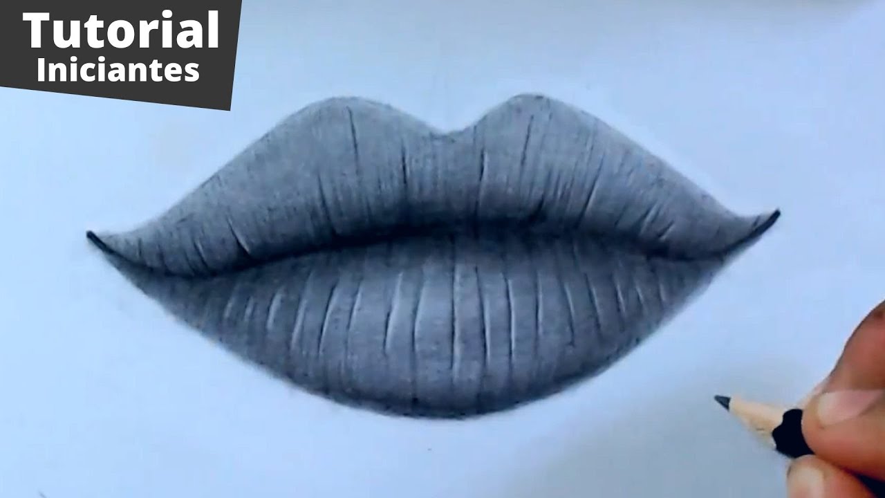 Como desenhar boca realista - Passo a passo para iniciantes