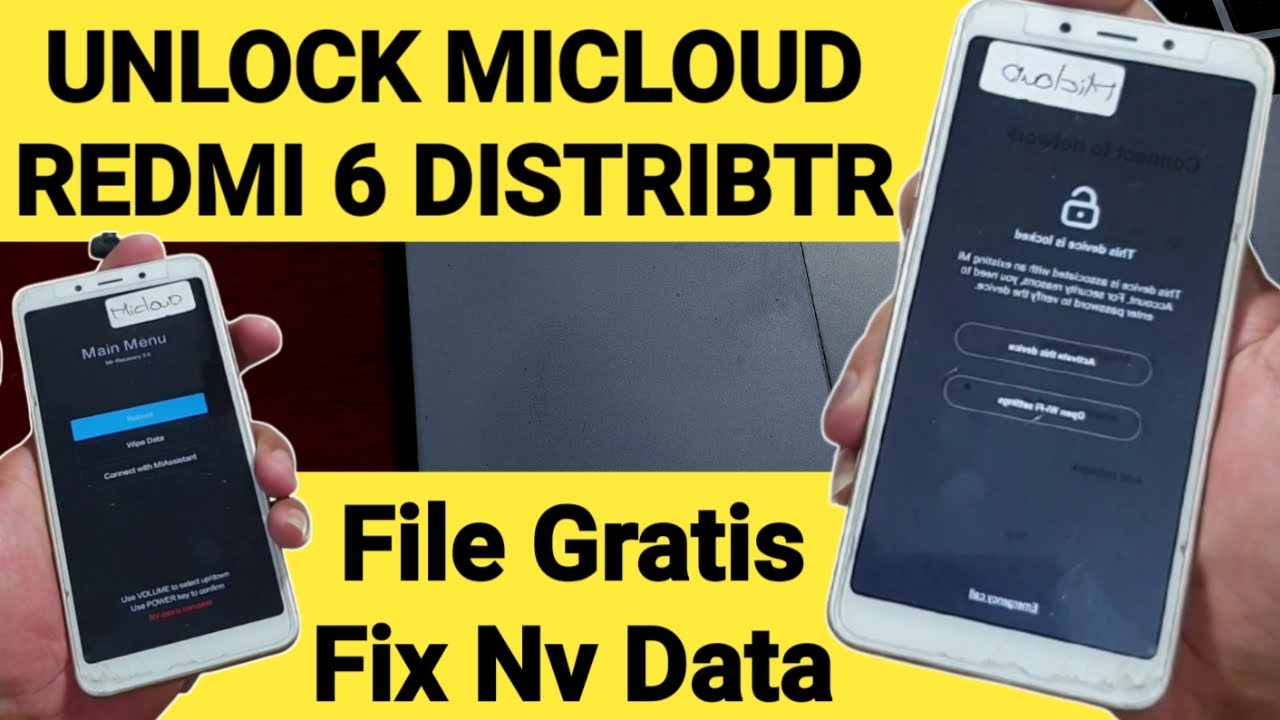 Cara Bypass Micloud Redmi 6 Distributor, fix Nv data is corrupted after flash