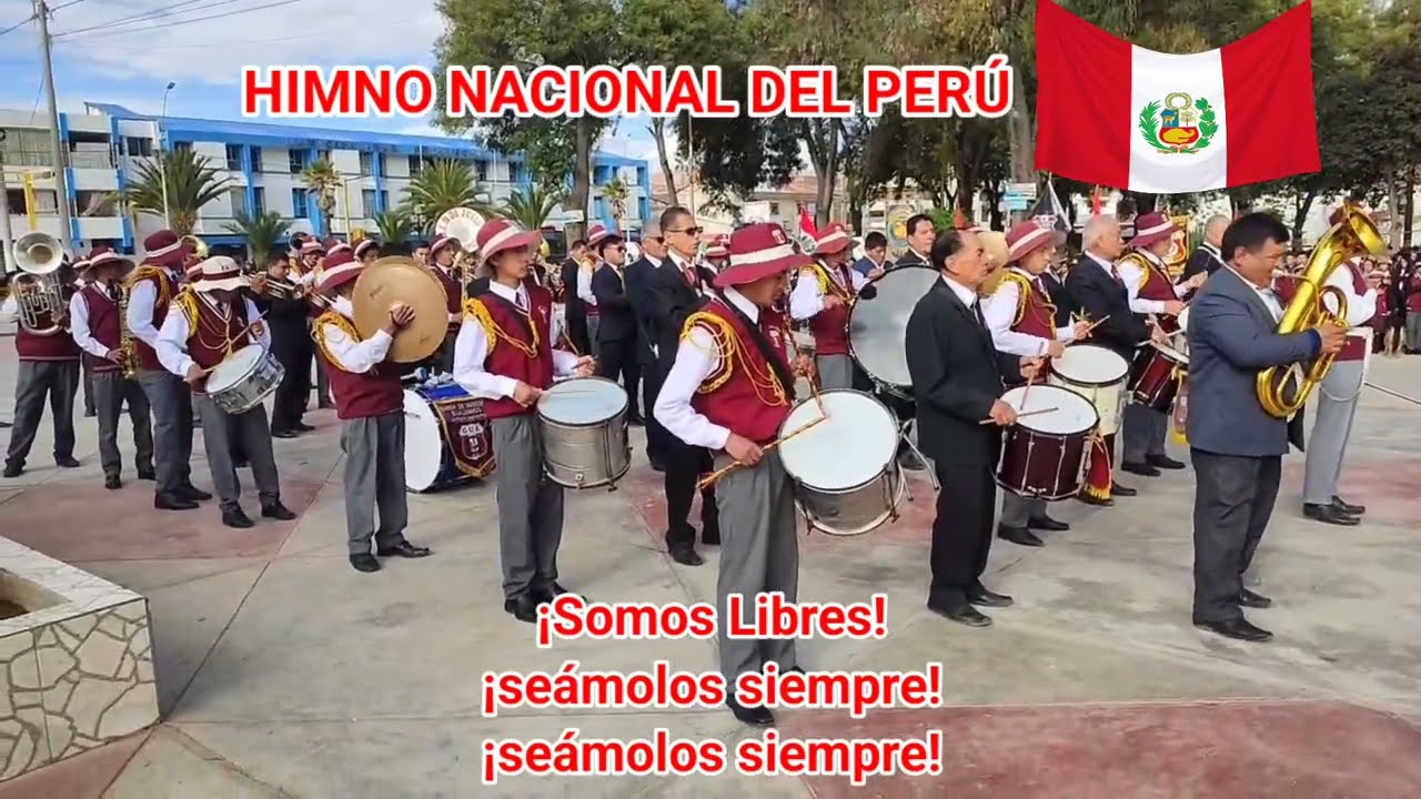 Himno Nacional del Perú - Entonado por el Colegio Emblemático 