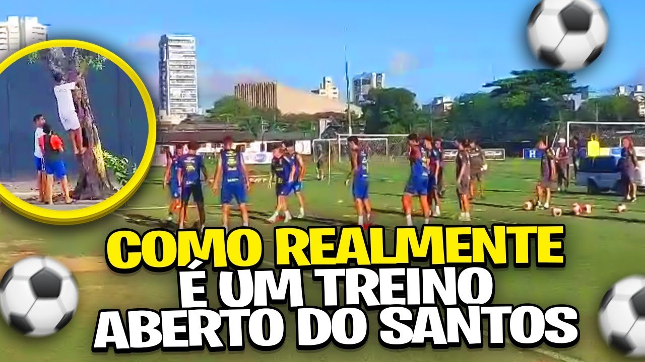 TREINO ABERTO NO SANTOS: o que REALMENTE PODEMOS VER