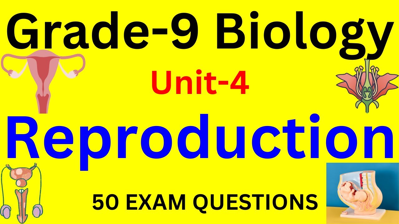 Grade 9 Biology | Unit 4 Reproduction Exam Review | 50 Multiple Choice Questions | የ9ኛ ክፍል ባዮሎጂ