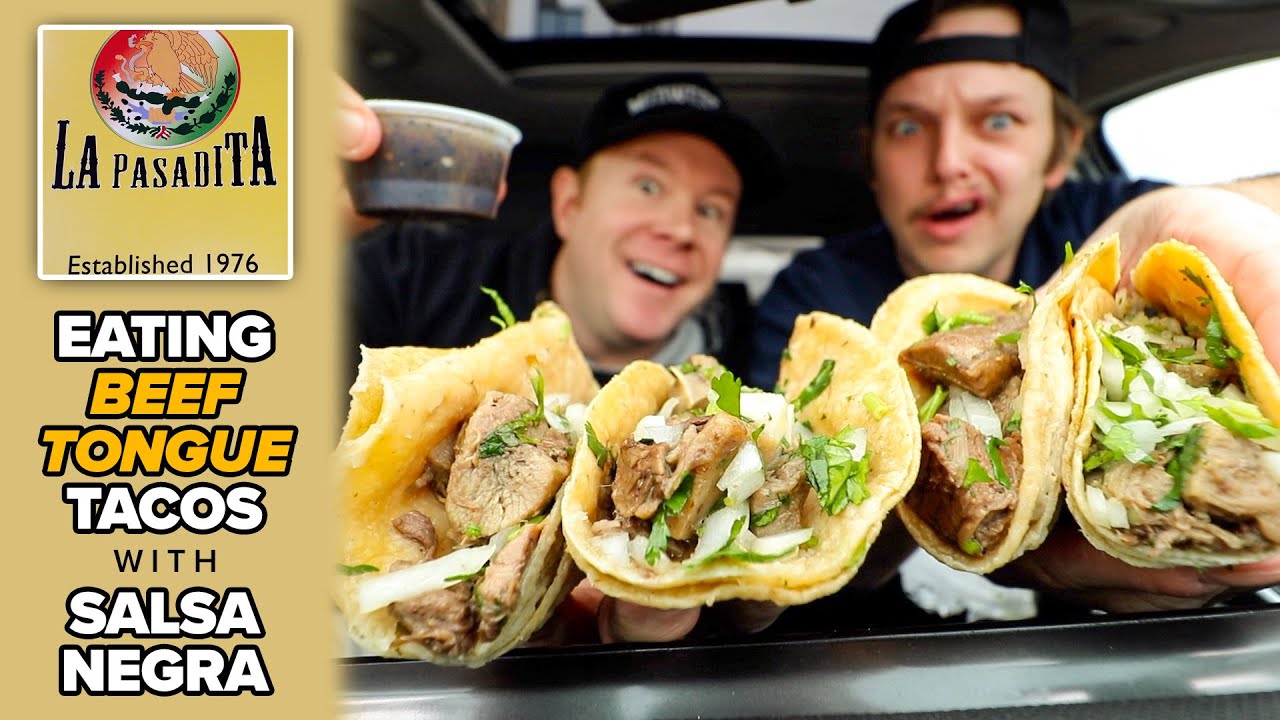 Мы ели тако с говяжьим языком из La Pasadita | ТАКОС ДЕ ЛЕНГУА 👅🌮