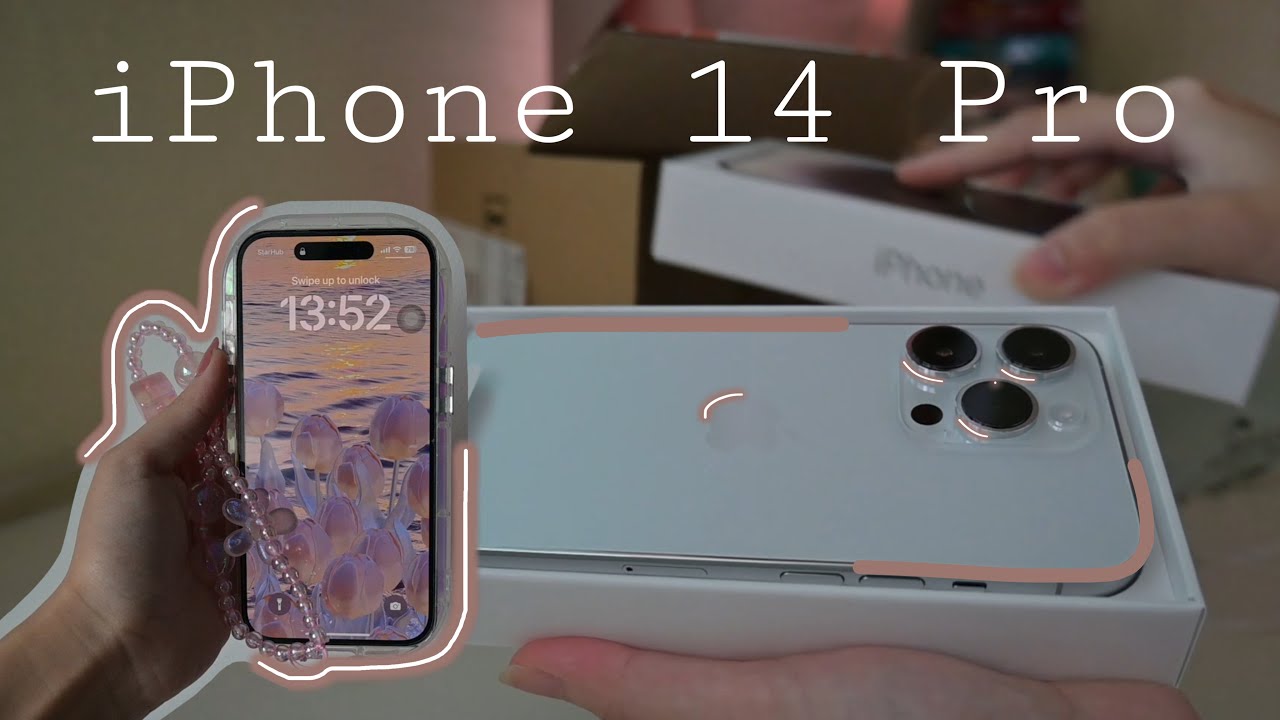Android to iPhone 14 Pro Silver 256GB | unboxing, set up, accessories, camera test, customisation
