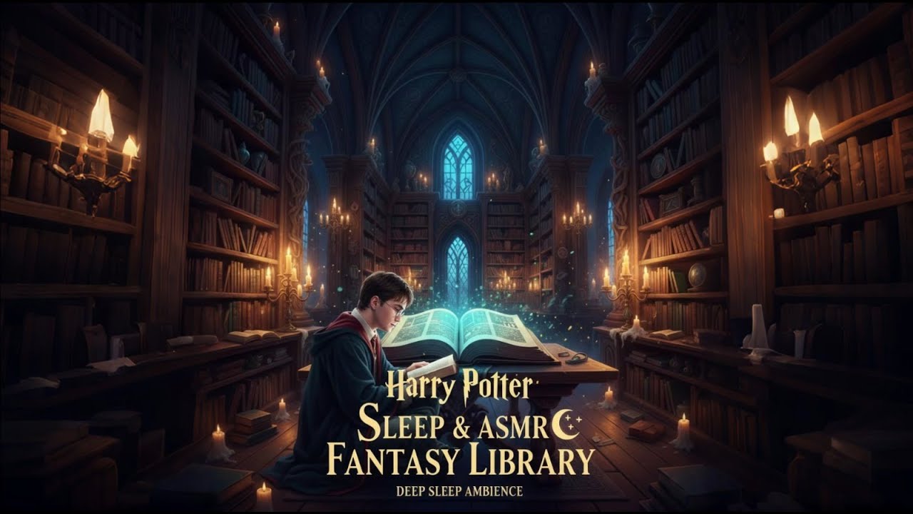 ASMR | Library of Secrets 📚✨ – Fantasy Ambience for Deep Sleep