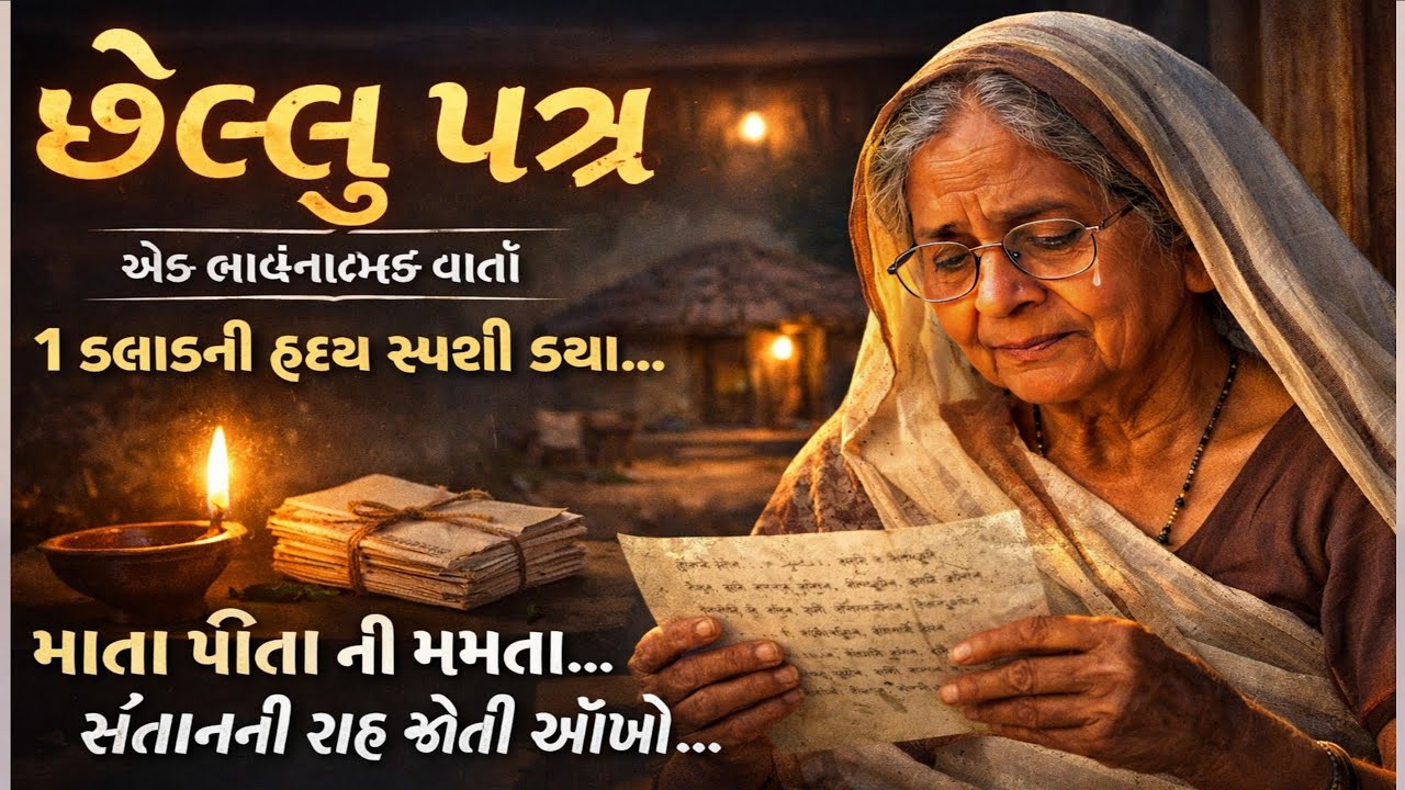 છેલ્લું પત્ર | એક લાગણીસભર ગુજરાતી વાર્તા | માતા-પિતાની મમતા #motivation #hearttouching #story 