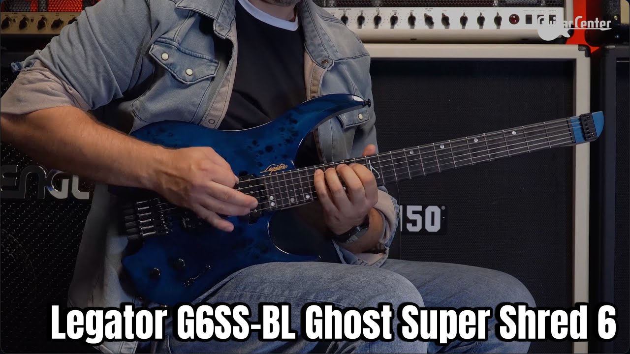 Legator G6SS-BL Ghost Super Shred 6 string Std-scale Blue | TV Guitar Center