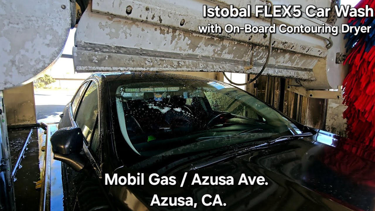 Istobal FLEX5 Car Wash w/ Contouring Air Dryer ~ Mobil Gas | Azusa, CA.