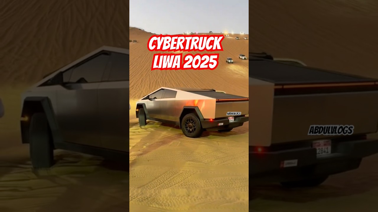 Liwa festival 2025 Abu Dhabi #liwa #cybertruck #2025 #abudhabi #festival #dubai #uae #abdulvlogs