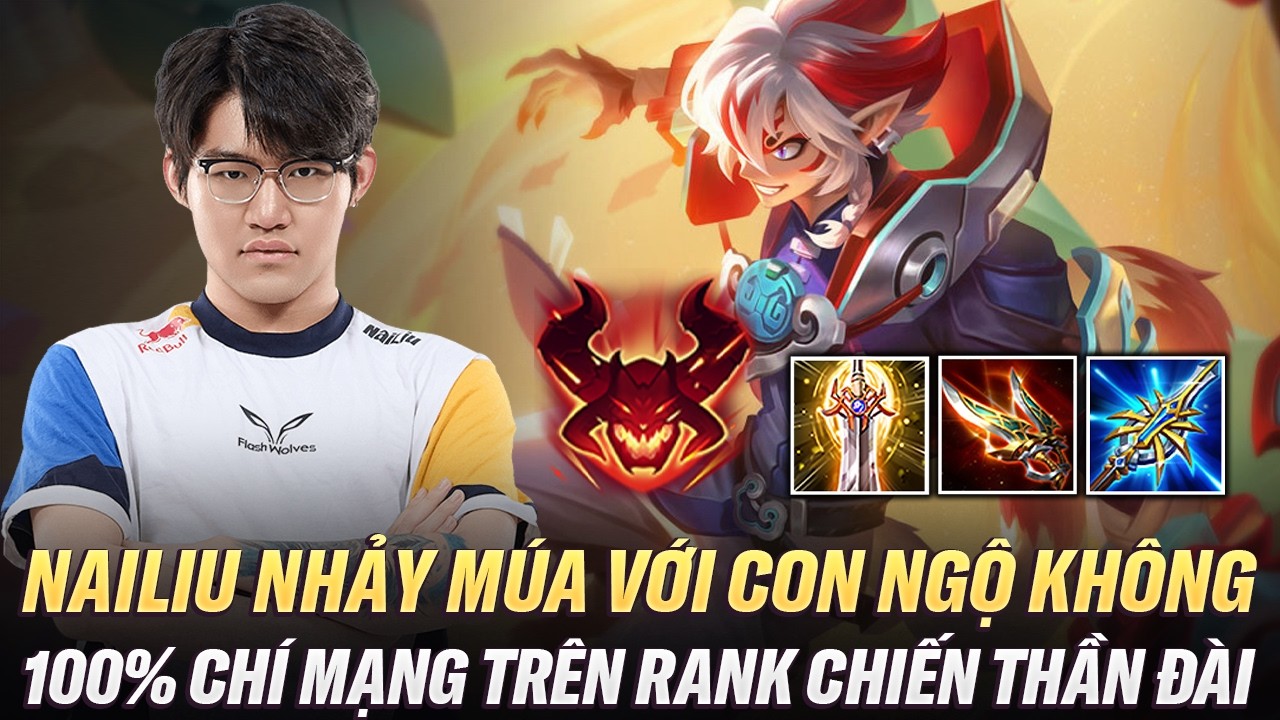 Nailiu Nhảy Múa Với Màn Đập Ngộ Không 100% Chí Mạng Cực Thốn Trên Rank Chiến Thần Đài