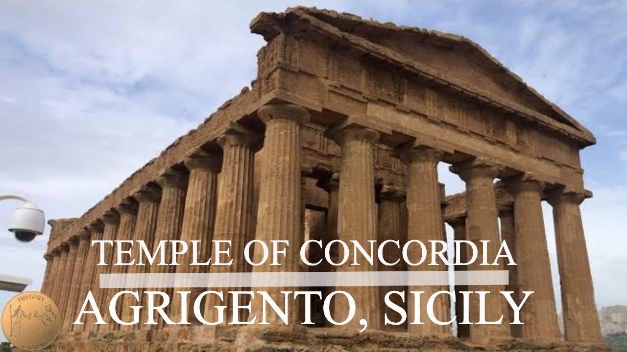 Temple of Concordia Agrigento Sicily | Valley of the Temples | 4K
