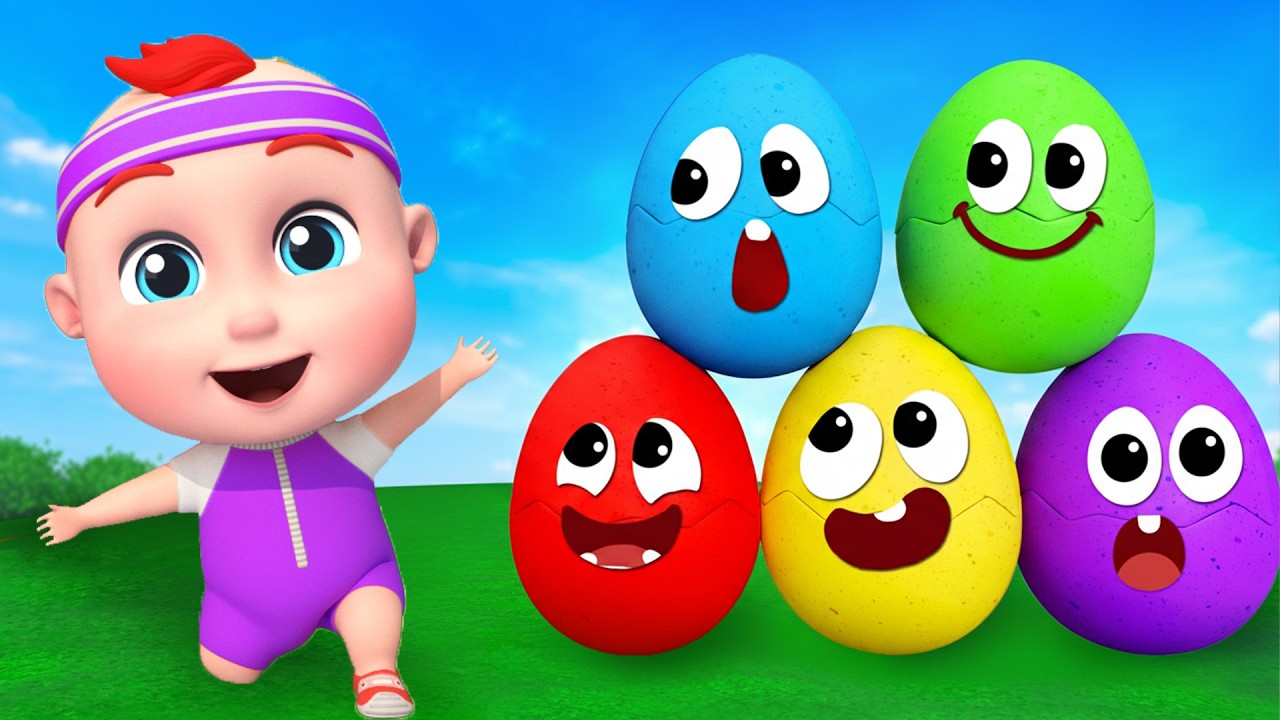 Explores Colorful Surprise Eggs Kids Songs | Song for KidsㅣRowan Nursery Rhymes