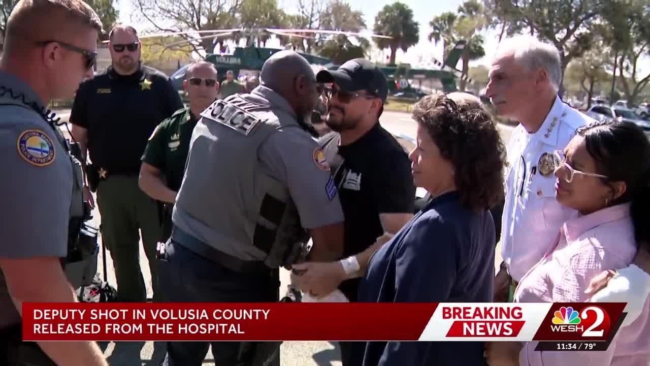 Florida deputy released from hospital after being shot twice