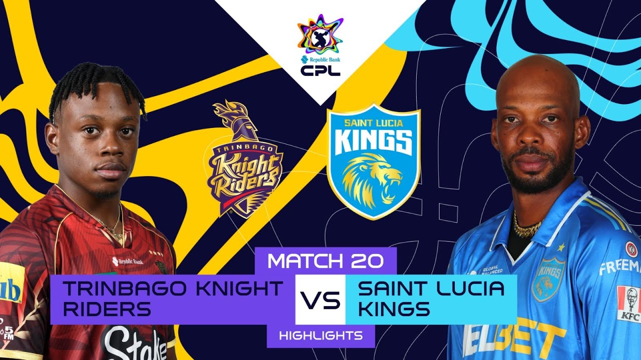 Highlights | Trinbago Knight Riders vs Saint Lucia Kings | CPL 2025