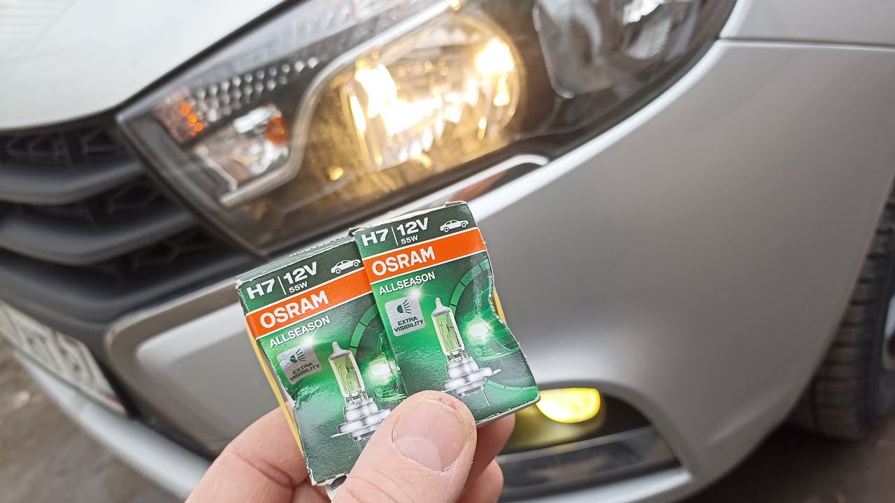 LADA VeSтА,,,НЕобычные лампы в ближний !!!