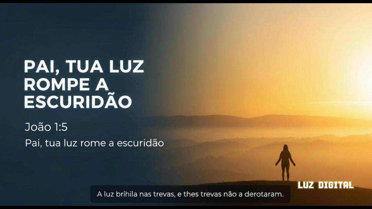 ✨ PAI, TUA LUZ ROMPE A ESCURIDÃO | Louvor Gospel (Cura e Esperança) | João 1:5 | Luz Digital