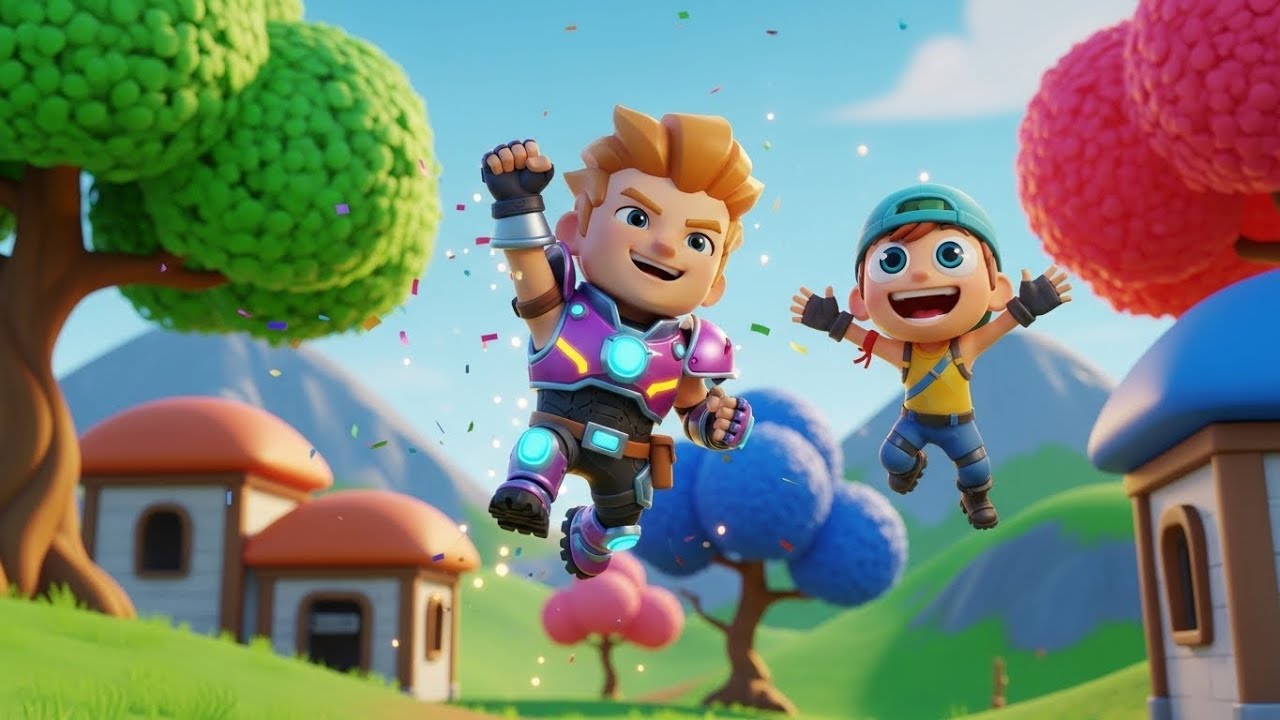 Tiny Fortnite Hero Forgot His Dance Emote | Kids Songs & Nursery Rhymes