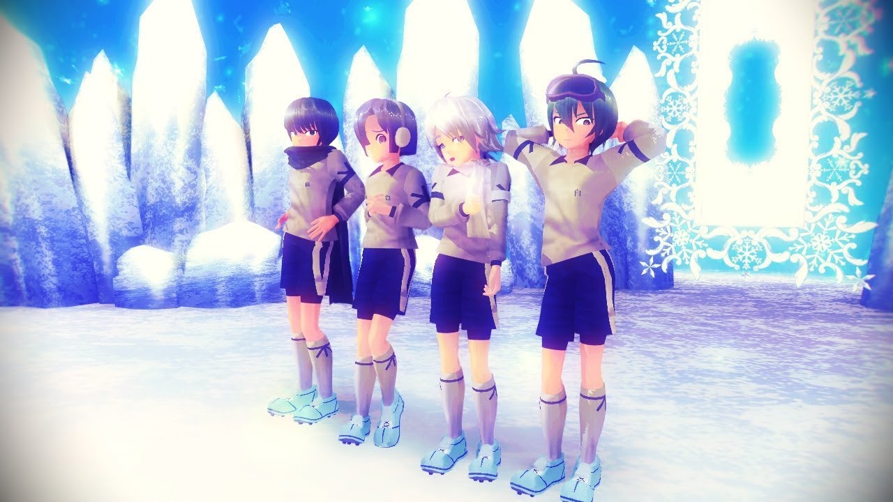 【イナズマMMD】白戀中四人Kiss me 愛してるㄧアレスの天秤開播紀念！ (吹雪士郎、冰上烈斗、喜多海流、空野禮文)