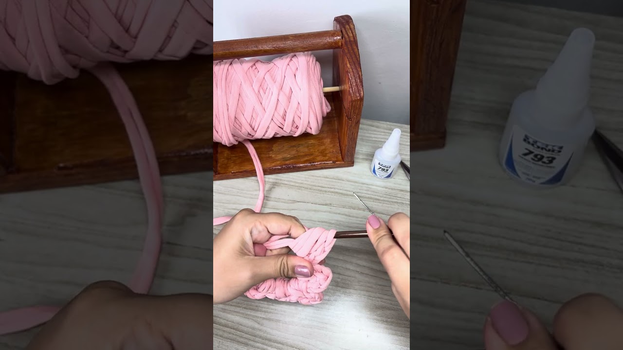 Tutorial chaveiro Flor de Crochê fio de malha 