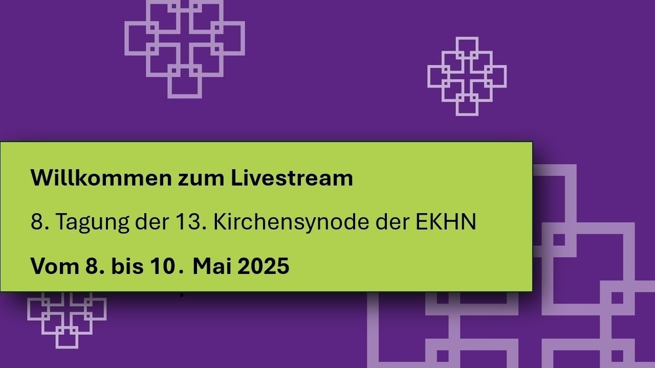8. Tagung der Dreizehnten Kirchensynode 1. Tag