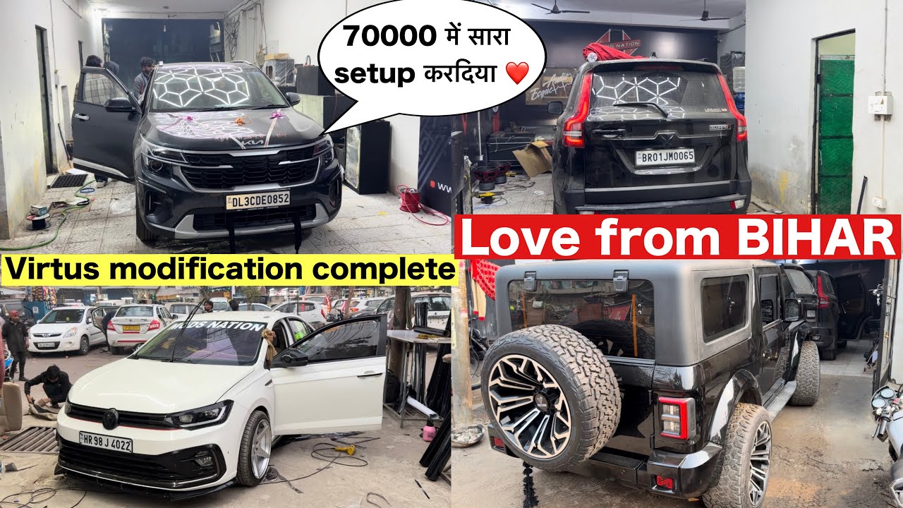 Complete Audio setup done for only in 70000/- ! Scorpio-N come from Bihar for an audio setup. 