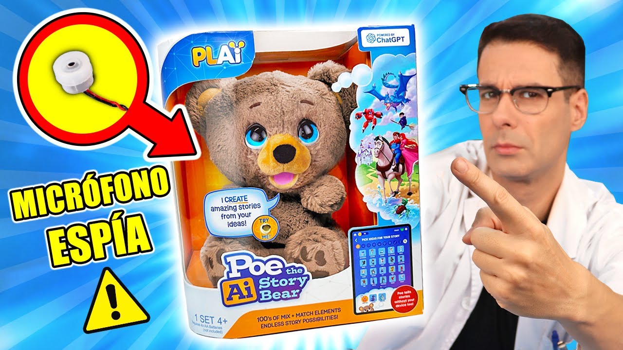 ESTE JUGUETE ESCONDE UN MICRÓFONO ESPÍA? | Poe el Oso Cuentacuentos