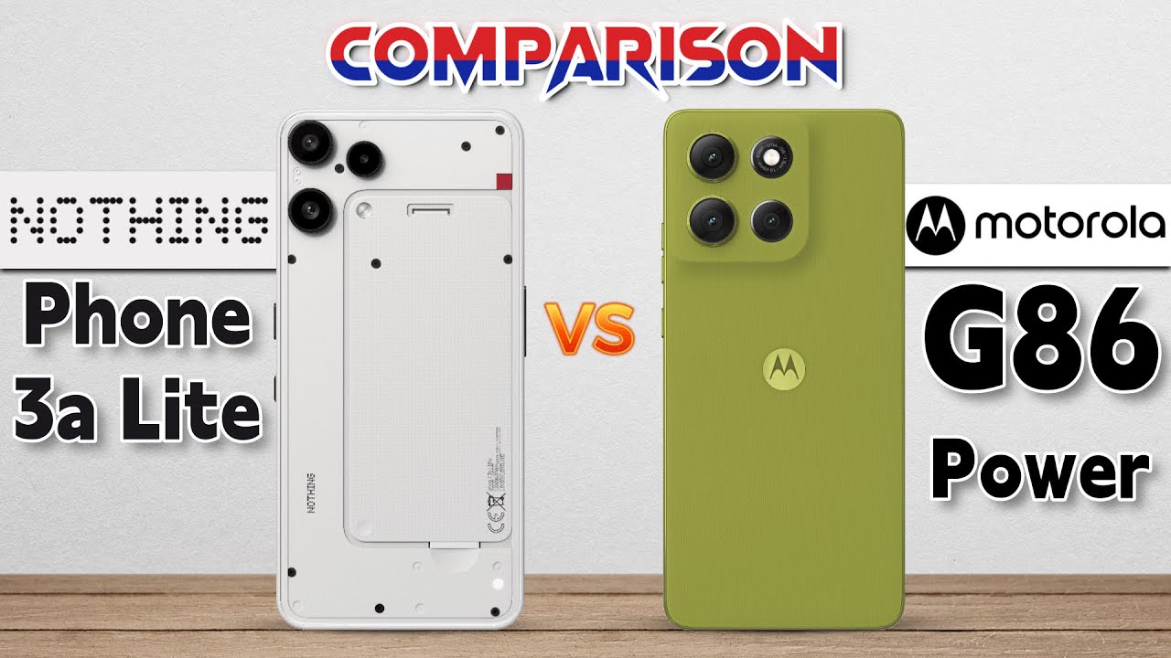 Nothing Phone 3a Lite vs Motorola G86 Power : Which Phone is Best❓😯