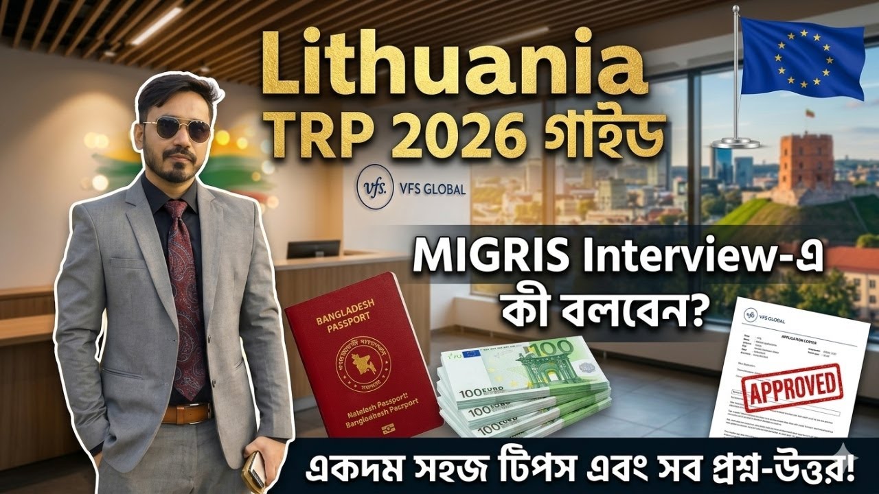 Lithuania Student TRP Full Process 2026  Step by Step Guide from Bangladesh  MIGRIS, VFS, Interview