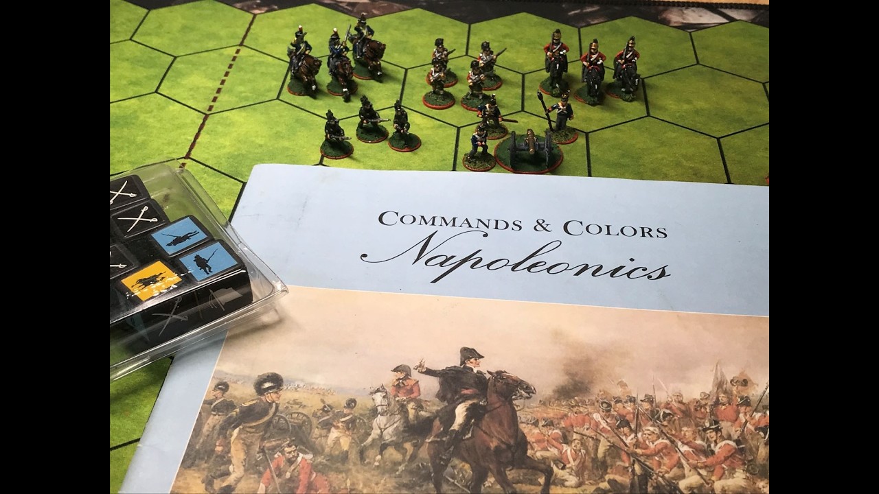 Commands & Colors Napoleonics with Miniatures replacing each wooden block!