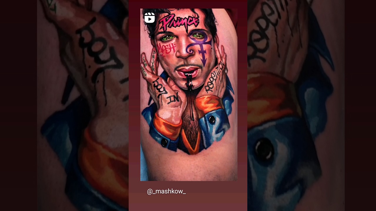 #prince graffiti 😳 style #tattoo by artist: @_mashkow_ #tattoos #skinart #tattooculture #inked #ink