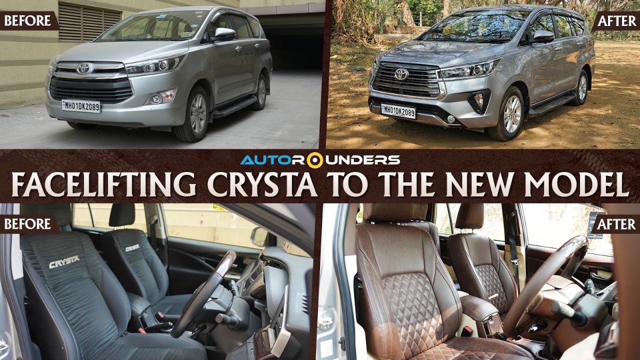 Innova Crysta gets a new life with facelift | Brown & Cream Interior customisation