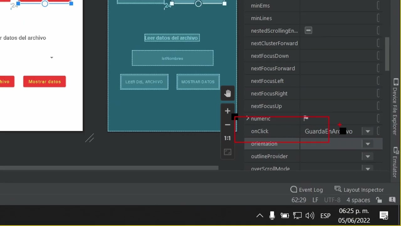 Android Studio - Almacenar en archivo interno, parte 2